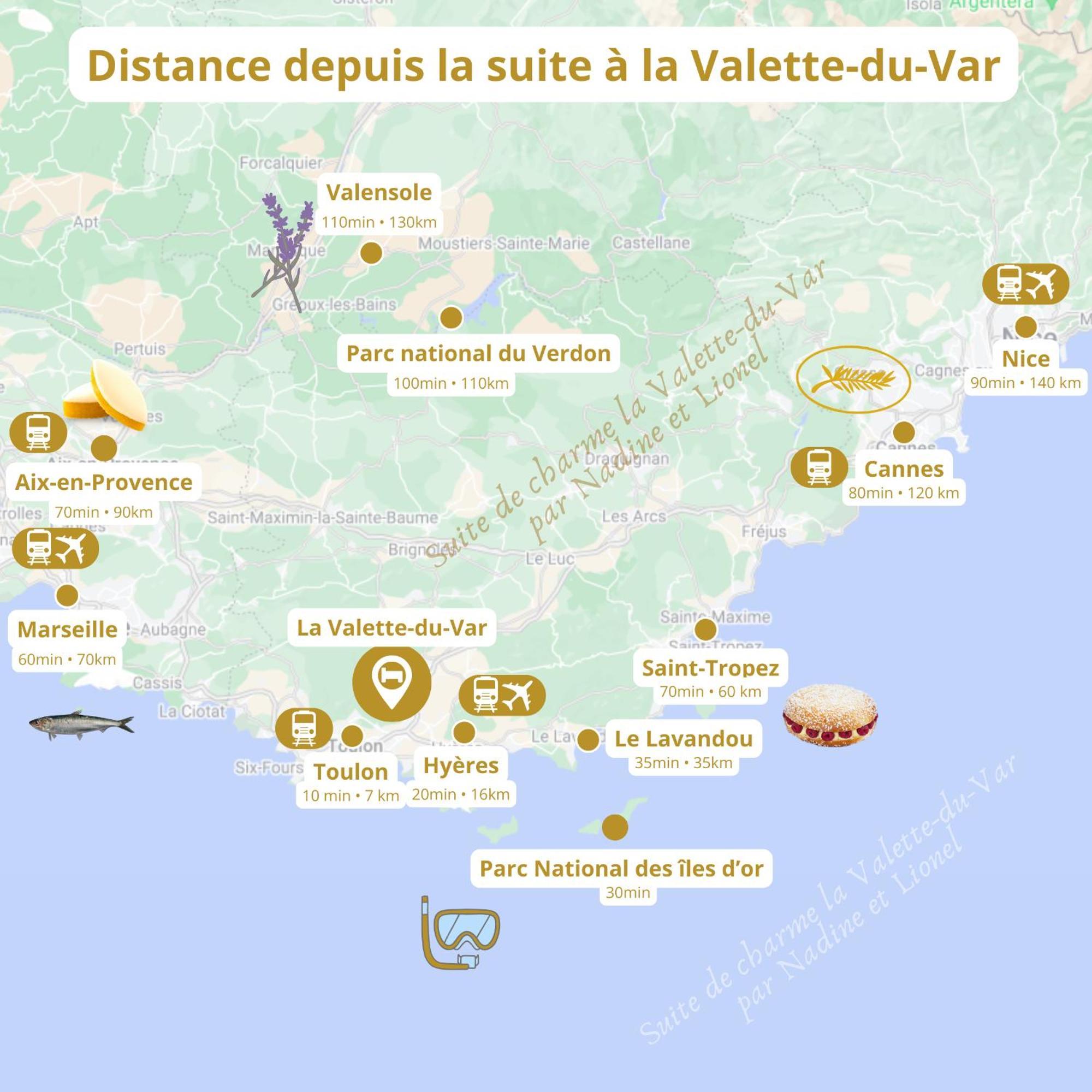 Chambre Deluxe Olivier Et Pinedo La Valette-du-Var Esterno foto